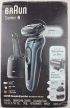 Braun Electric Shaver for Sensitive Skin, Wet &amp; Dry Shave, Series 6 6075cc, - £74.95 GBP