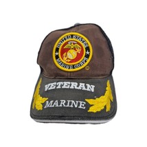 United States Marine Corps Emblem Veteran Wreath Black BrownEmbroidered ... - $14.80