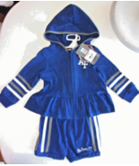 NEW INFANT BABY USAF AIR FORCE BLUE WHITE SHORTS &amp; HOODIE JACKET 12-18 M... - $533.96 MXN