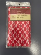 Home Collection Red and White Satin Pillowcase - e956 - $5.94