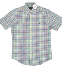 NEW! Polo Ralph Lauren Short Sleeve Shirt!  *3 Plaids*  *Blue, Orange or Pink* - £34.53 GBP