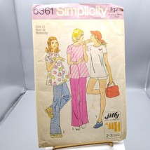 Vintage Sewing PATTERN Simplicity 6361, Jiffy Misses Maternity 1974 Pants - £18.24 GBP