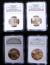 Lot of NGC graded John Adams coins and First Spouse medal.   - £23.65 GBP