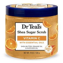 Dr Teal&#39;s Shea Sugar Body Scrub, Citrus with Essential Oils  Vitamin C, ... - $507.96 MXN