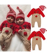 Kerst Rudolph romper baby bodysuit rode neus rendieren, Baby&#39;s Mijn eers... - £47.48 GBP