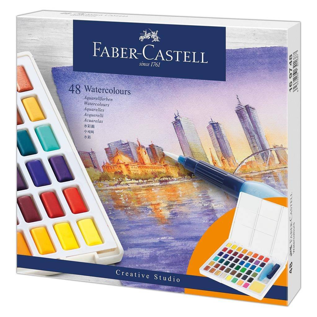 Faber-Castell Creative Studio Watercolour Pans 48 Paints Set - $50.99 - $59.99