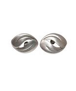 Beau Sterling Silver Oval Screw Back Earrings - $29.99
