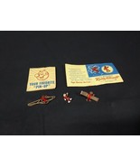 Old 1955 Reddy Kilowatt LOT - 4 Stick Pin Pins &amp; 2 Tie Clips ORIGINAL ATOM  - $37.22