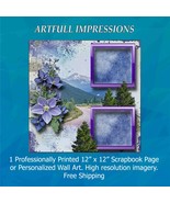 States - Colorado Mountain View Personalized Wall Art or Scrapbook Page - €18,95 EUR