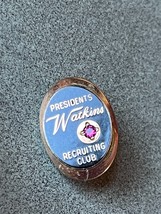 Vintage Small Gold-Filled Marked Black Enamel Presidents Watkins Recruiting Club - £9.05 GBP