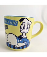 Vtg Disney Store Donald Duck Large Ceramic Coffee Mug, Blue Yellow What&#39;... - $378.57 MXN