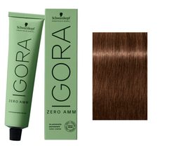 Schwarzkopf IGORA ZERO AMM Hair Color, 6-6 Dark Blonde Chocolate