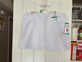 Greg Norman Women’s Stretch Golf Short with 3 Pocket Skort White Size XL - £8.04 GBP