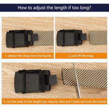 Nylon Breathable Military Men Waist Belt for Jean with Metal Buckle 120cm - £12.56 GBP