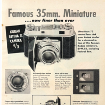 1949 Kodak Retina 2 Camera Advertisement Miniature Photography Antique D... - $19.99