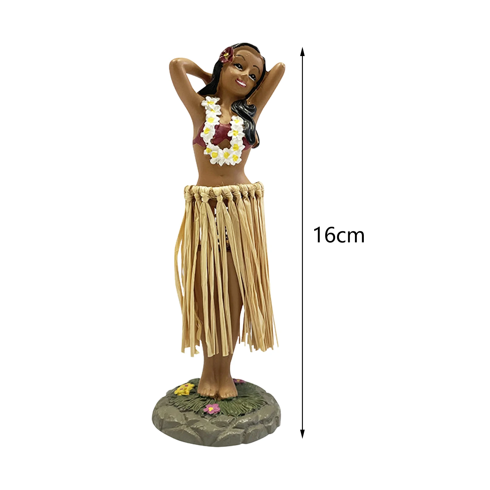Hawaiian Dancing Girl Posing Dancer Car Interior Ornaments Dashboard Doll - £13.36 GBP+