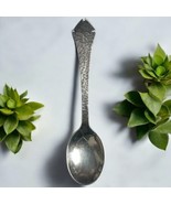 Antique Hammered Sterling Silver Spoon Moorish Spanish Colonial Revival ... - $46.54