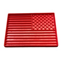 Vintage American Flag Cookie Cutter Tupperware USA Stars and Stripes 4.25&quot; - £7.16 GBP