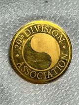 National Guard 29Th Division Assoc. World Of Peace Gold Plated Challenge... - $39.95
