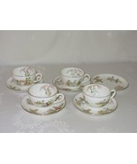 Set of 4 B T Co English China Vintage Tea Cup &amp; Saucer Nursery Rhymes Go... - £46.59 GBP