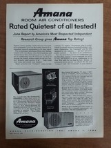 Amana Refrigeration Iowa Air Conditioner Air Command 1958 Vintage Print Ad - $8.90