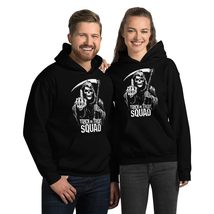 Trick Or Treat Squad Grim Reaper And Scythe Halloween Unisex Hoodie Black - $35.63+