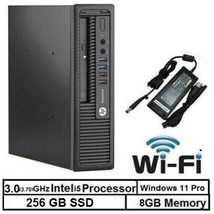 HP EliteDesk PC WiFi Core i5 (Turbo 3.70GHz) 256 GB SSD | Windows 11 Pro 8GB RAM - £111.86 GBP