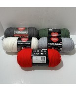 Vintage Lot of 5 7oz. Red Heart Yarns Variate Colors - $14.60