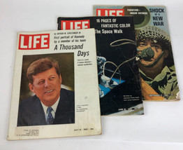 Lot of 3 1965 July 16 June 18 September 17 Life Magazine History  Space Kennedy - £15.94 GBP
