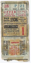 1936 World Series Ticket Stub Game 1 Yankees @ Giants DiMaggio&#39;s 1st WS GAME! - £3,787.46 GBP