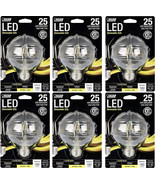 Feit Electric BPG2525/827/LED Dimmable Globe LED Light Bulbs (Pack of 6) - £26.74 GBP