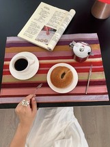 Vintage Stripe Table Mat Set of 4 for Elegant Dining - $2,416.13 MXN