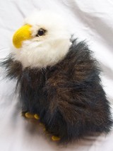 Vintage King Plush Nice Furry Bald Eagle 9&quot; Plush Stuffed Animal Toy 1990&#39;s - £15.30 GBP