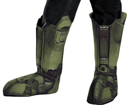 Disguise Men&#39;s Master Chief Adult Costume Boot Covers, Green, One Size - £70.25 GBP