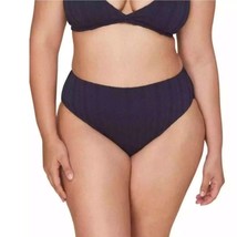 Andie Swim Bikini Bottom Small The 90’s High Waisted Floral Eyelet Navy ... - £15.31 GBP