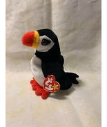 Penguin Puffery TY Beanie Baby Plush B-day Nov.3 1997 Retired with Tag T6 - £6.13 GBP