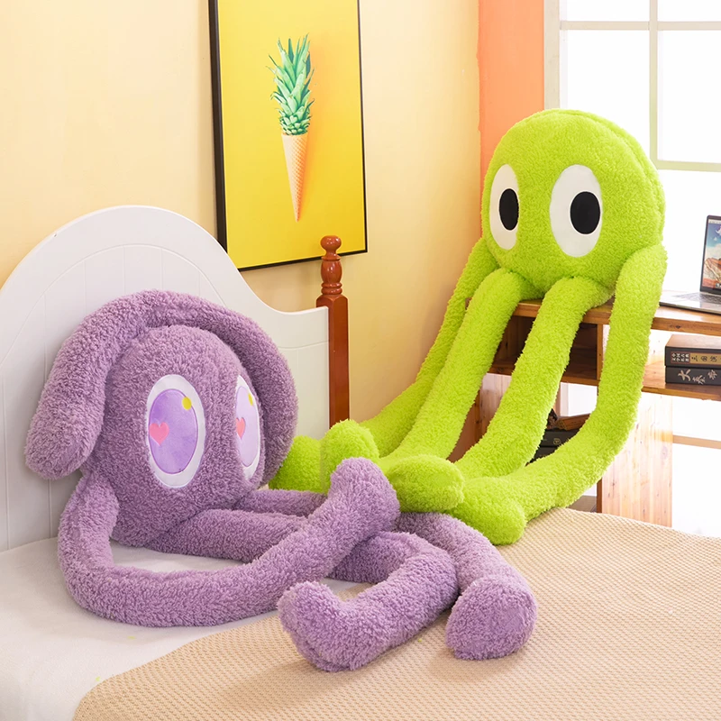 Big Size 78 in Purple Funny Long Legs Fluffy Giant Octopus Stuffed Plush Toys - £41.50 GBP