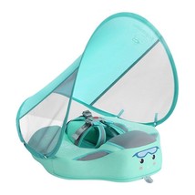 Non inflatable Baby Floater Infant Swim Waist 3D green canopy - £72.42 GBP