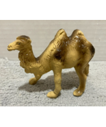 Vintage Nativity Resin Figurine Yellow 2-Hump Standing Camel 3 inches tall - $9.85