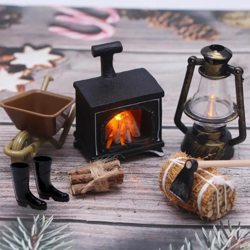 8Pcs Christmas Miniature Figurines for Crafts  Dollhouse Accessories Fairy - £15.37 GBP+