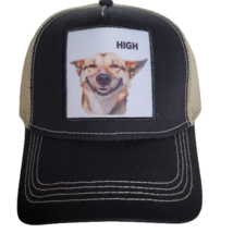 HIGH Hat Dog Trucker Baseball Cap Mesh Panel Adjustable One Size Snap Back New - £17.10 GBP