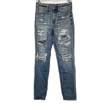 american eagle high rise distressed jeans Size 0 - £15.82 GBP