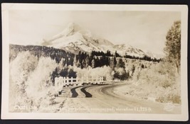 Mt. Hood Oregon Perpetually Snowcapped Elevation 11,225 ft RPPC CX321 1930 - £12.71 GBP