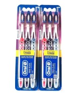 2 Packages Oral-B Pro-Flex Stain Eraser Gum Gentle Medium 3 Count Toothb... - $38.11 CAD