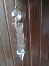 10Pcs 4&quot;Crystal Clear Prism Chandelier Sconce Lamp Part Antique Vintage - $19.62