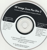 HP Image Zone Plus Disc 3 by Hewlett-Packard 2004 - $22.29