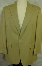 GORGEOUS Brooks Brothers 100% Silk Light Gold Sport Coat Made in USA 42L - £76.37 GBP