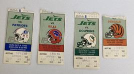 Jets Vs Bengals &amp; Bills Vs NY Jets Ticket Stubs 1992 Giants Stadium - £43.21 GBP