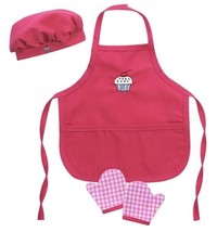 Doll Outfit Cupcake Baking Apron Hat Mitts by Sophia&#39;s fits American Gir... - £13.38 GBP