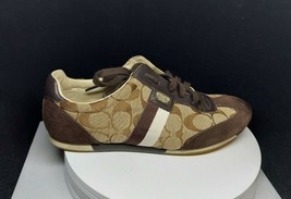 Coach Brown Casual Sneakers Retro Track Style &#39;Joss&#39; Women&#39;s Size 8 - £26.65 GBP